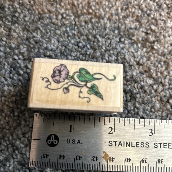 Stamp Affair 1995 Flower Rubber Stamp Mounted - Picture 2 of 6